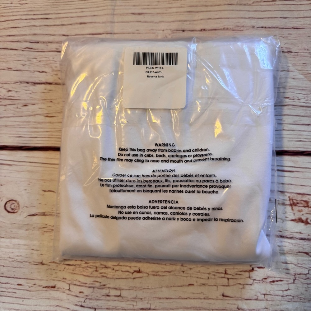 NWT GiGi C Roberta Tank in White Sz S M L - Picture 7 of 12